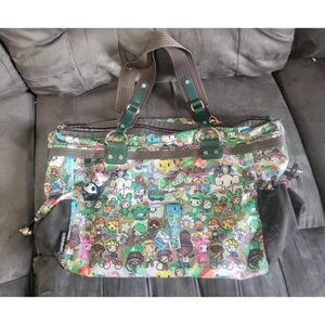 Tokidoki vintage y2k eco mondo large tote organizer storage bag go green Duffle